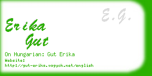 erika gut business card